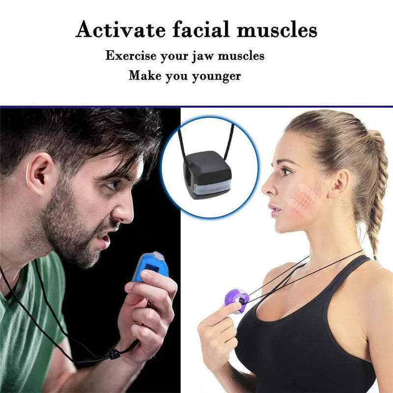 Ejercitador de mandíbula con pelota de fitness facial